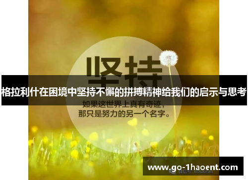 格拉利什在困境中坚持不懈的拼搏精神给我们的启示与思考