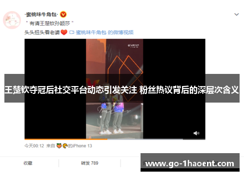王楚钦夺冠后社交平台动态引发关注 粉丝热议背后的深层次含义